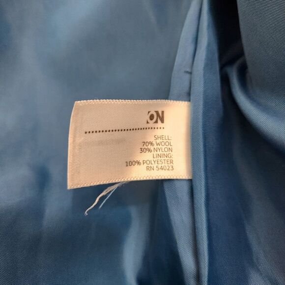 Old Navy Women M Black Double Breasted Wool Pea Coat - Picture 7 of 11